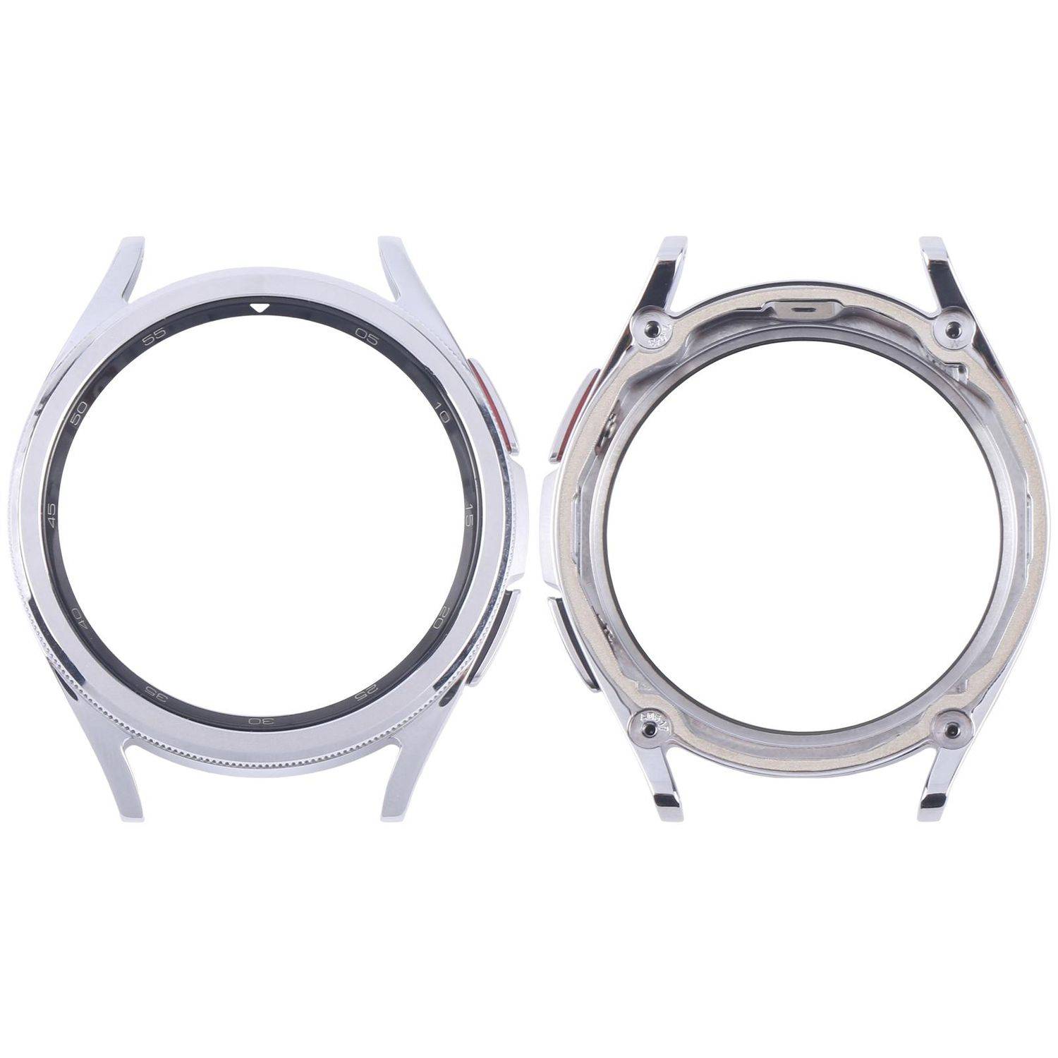 Für Samsung Galaxy Watch 6 Classic 43mm LCD Rahmen Bezel Plate Ersatzteil Silber