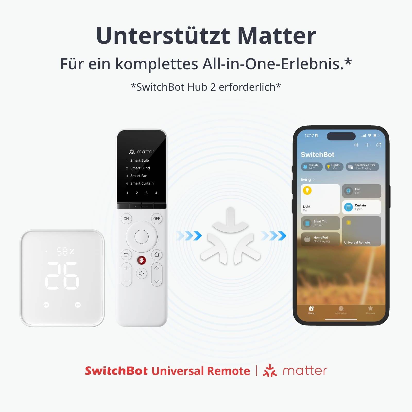 SWITCHBOT Smarte universal Fernbedienung, weiß