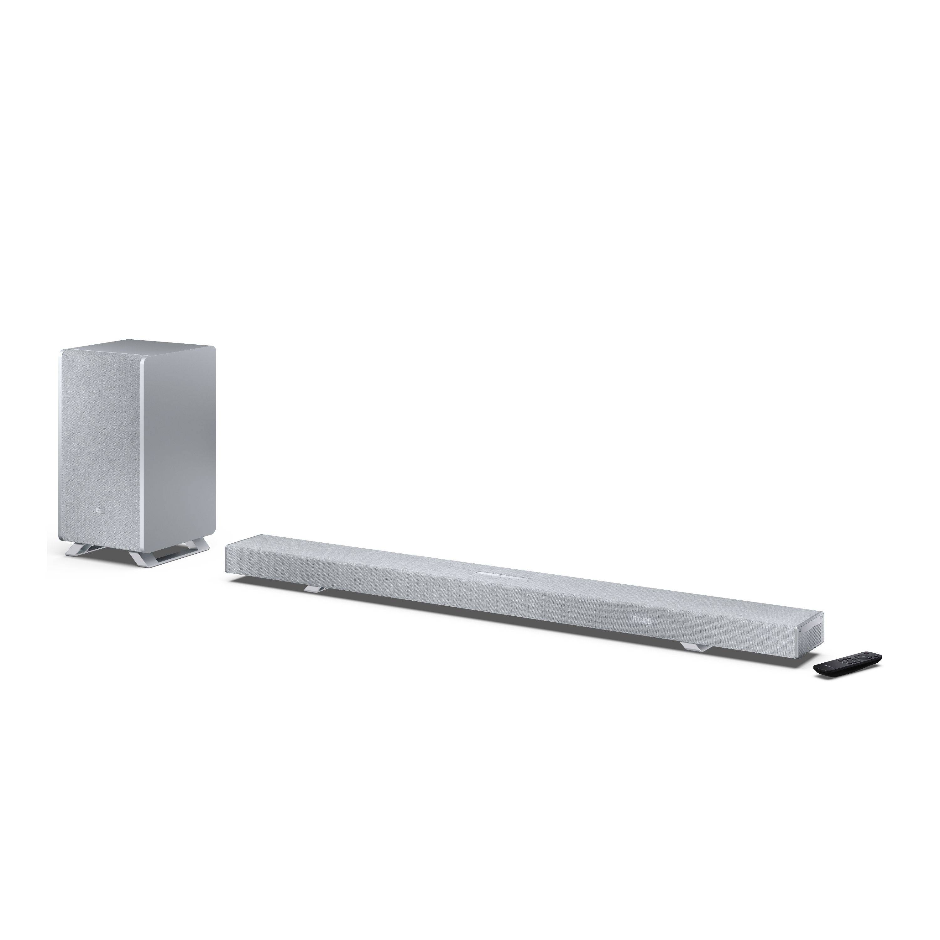 Sharp HT-SBW55121 Dolby Atmos Soundbar 5.1.2 mit DTS:X, kabellosem Subwoofer, HDMI eARC und Bluetooth 5.3