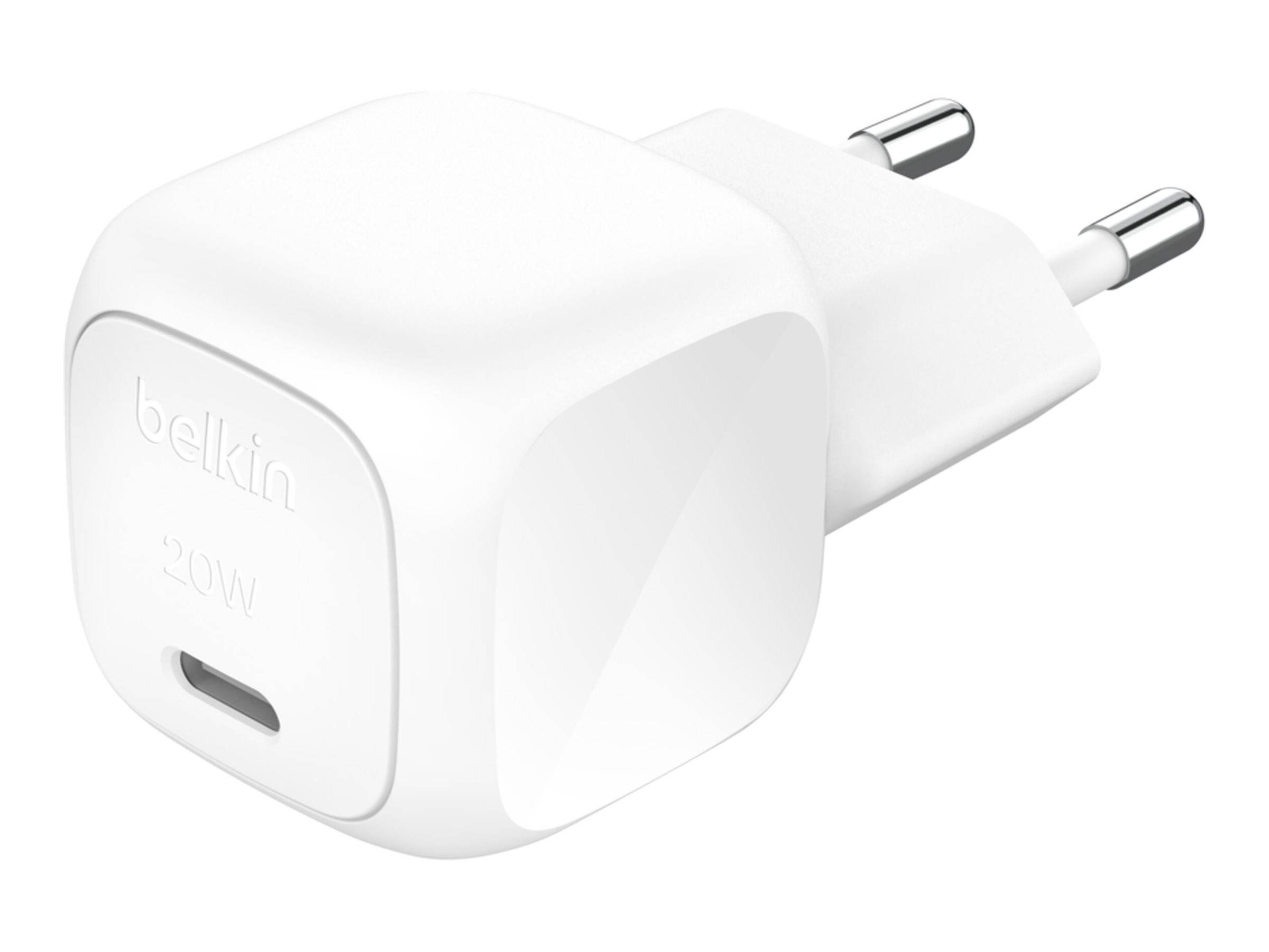 Belkin BoostCharge - Netzteil - kompakt - 20 Watt - Power Delivery 3.1, Fast Charge (24 pin USB-C)