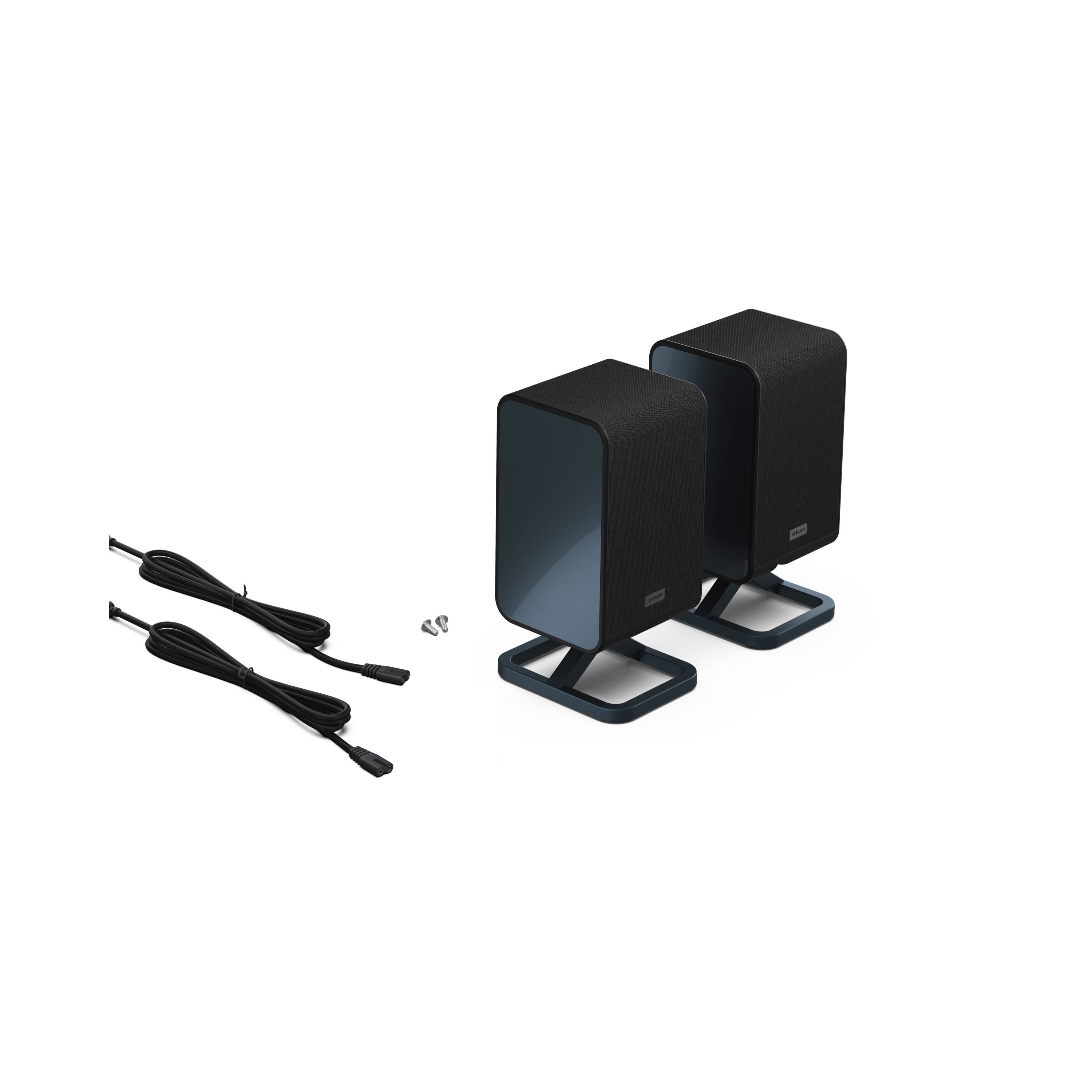 Sharp HT-SPR52021 2.0.2 Dolby Atmos Rear-Lautsprecher kabellos 200 W, kompatibel mit HT-SBW53121 & HT-SBW55121