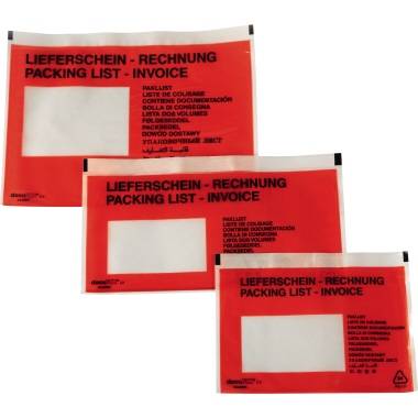Dokumententasche Lieferschein- Rechnung DL mF sk rt 250 St./Pack. - Artikel: 161384300