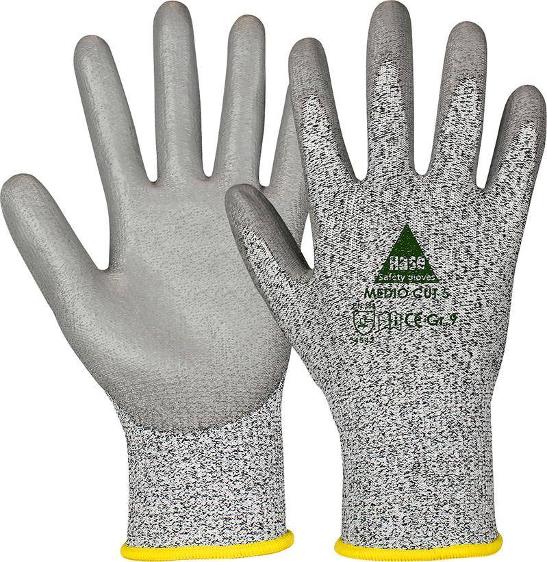 Schnittschutzhandschuh Medio Cut5,PU-besch.Gr.10 - Artikel: 4018949508415