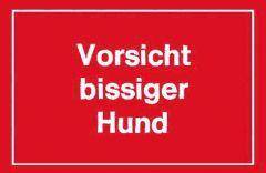 Warnschild 250x150mm Vorsicht bissiger Hund - Artikel: 4317784368148