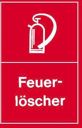 Warnschild 250x150mm Feuerlöscher - Artikel: 4317784368155