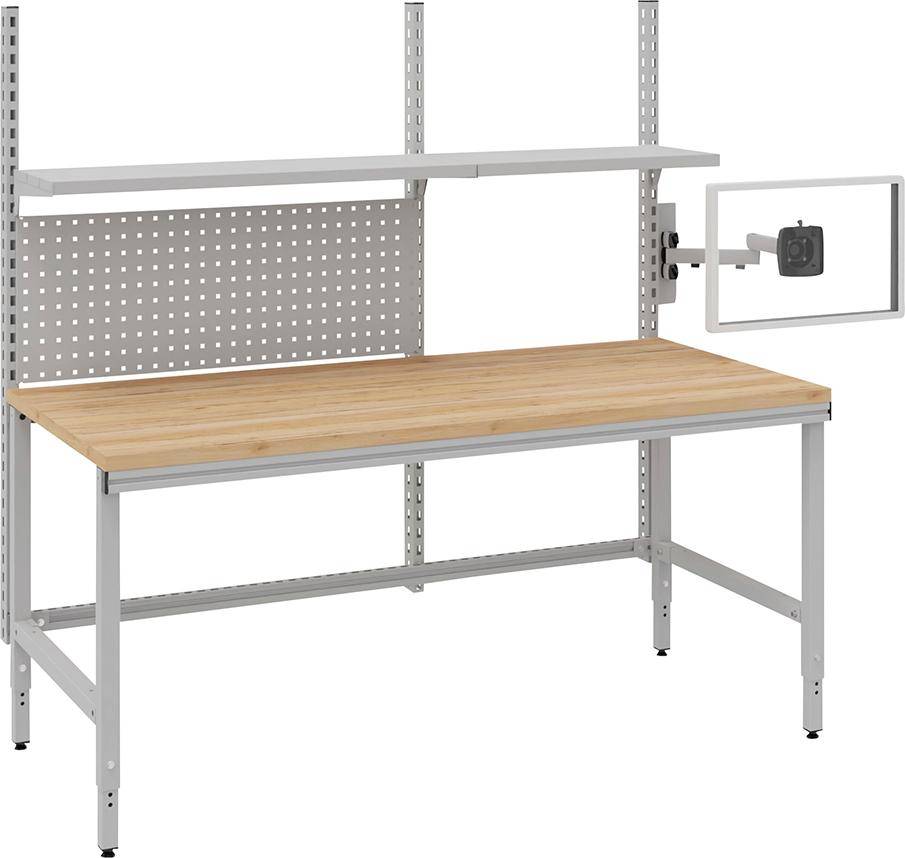 Systemtisch Multi4easy B1685xT800xH720-1020 mm Tischplatte Multiplex manuell verstellbar - Artikel: 7830302376