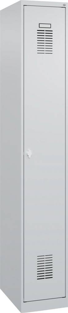 Garderobenschrank BASIC B300xT500xH1850 mm RAL 7035/7035, 1 Abteil - Artikel: 7830372510