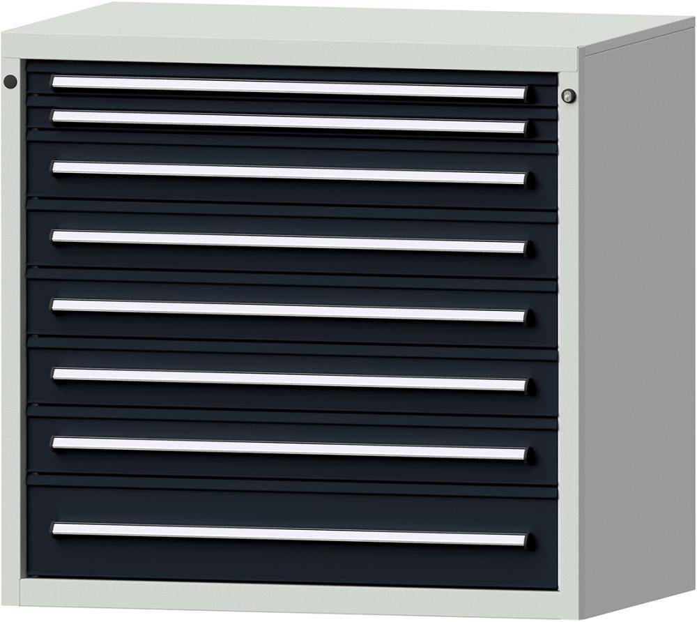 Format Schubladenschrank B1060xT675xH1000mm RAL7035/7016 7 Schubladen 75kg - Artikel: 7831963010
