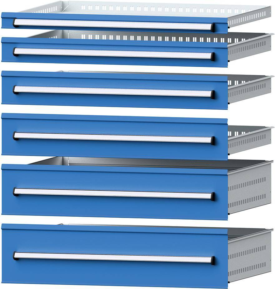 Anke Schublade B750xT600mm FH90mm RAL 5012 Traglast 200kg - Artikel: 7831963140