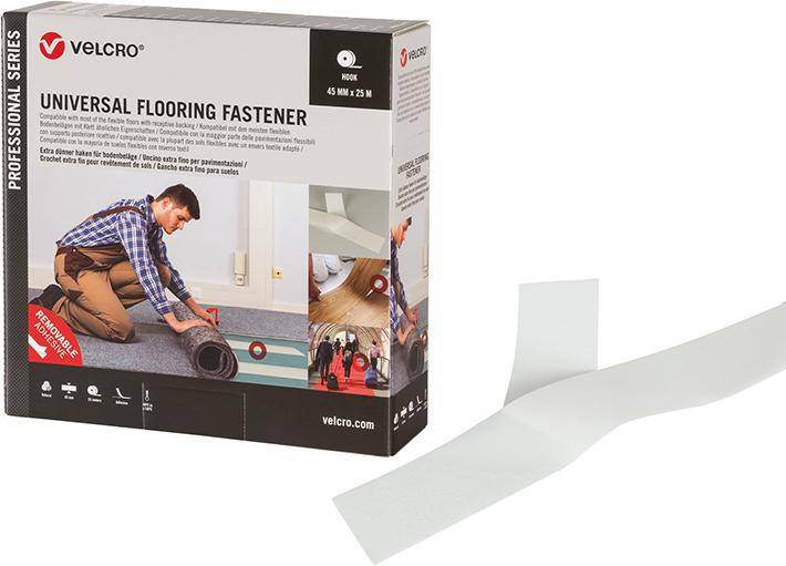 VELCRO® Klettband Universal Flooring Fast. 45mm x 25m, grau - Artikel: 8412355200219