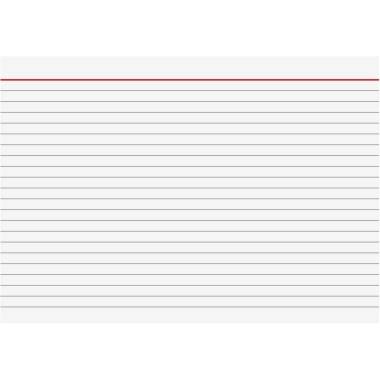 BRUNNEN Karteikarte 102250100 DIN A5 liniert ws 100 St./Pack. - Artikel: 145000301
