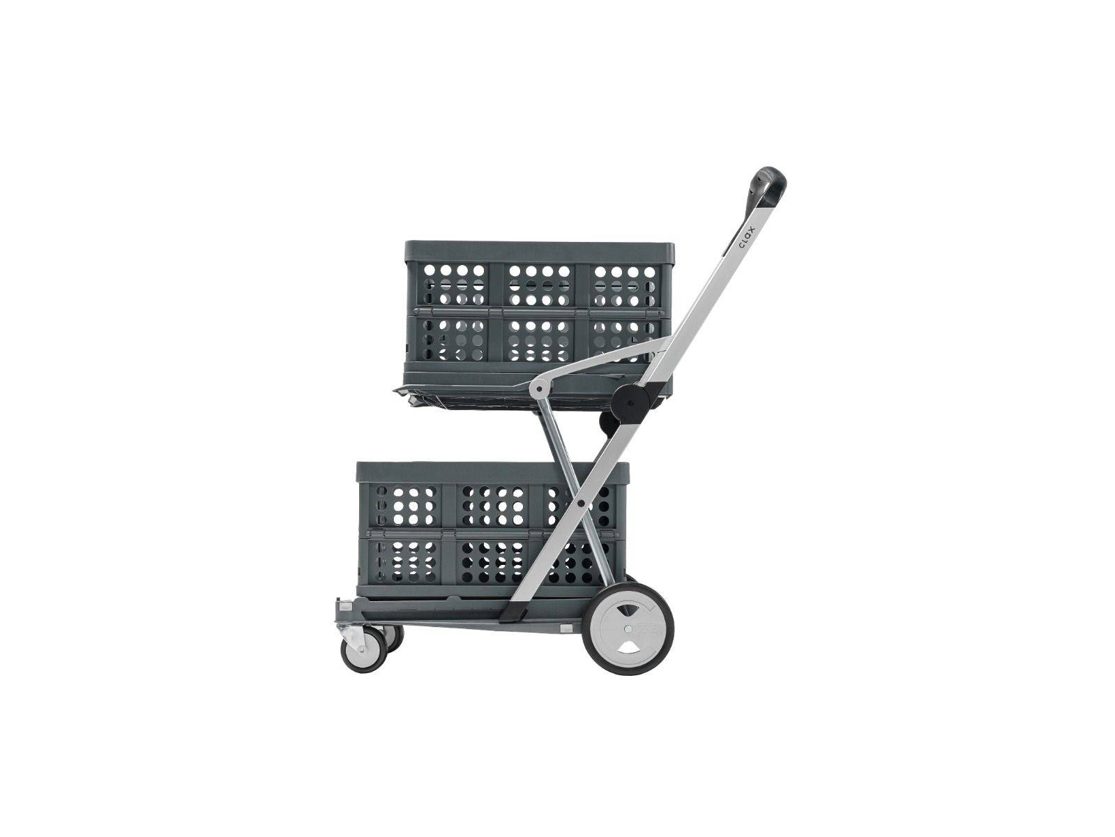 Transport-Klappmobil Clax Grey Edition Premium mit 2 Clax Faltboxen - Artikel: 18070022