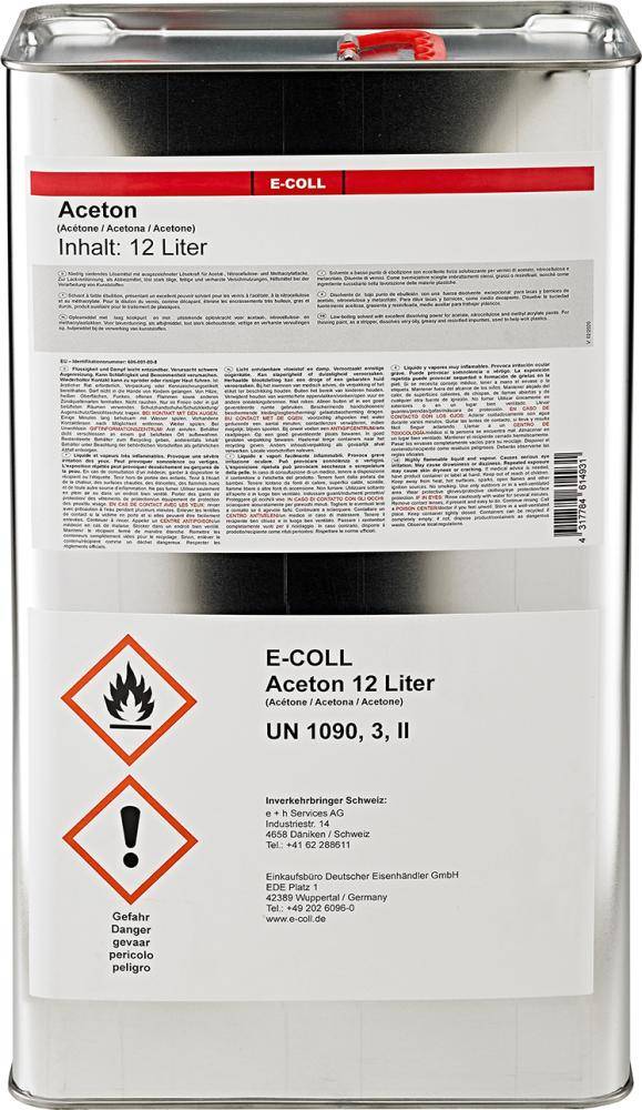 Aceton 12L Kanister E-COLL - Artikel: 4317784614931