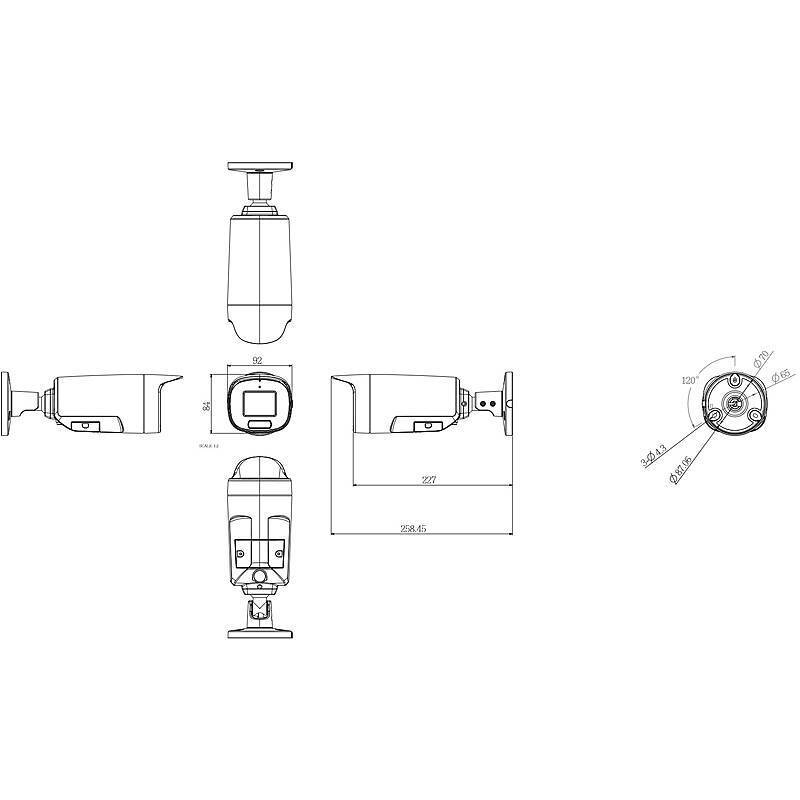 VIVOTEK IB9389-EHV-V3 IP-Kamera 5MPx T/N IR PoE, 5 MegapixelBullet Kamera | Blickwinkel:103,4° (Objektiv-Brennweite 2,8