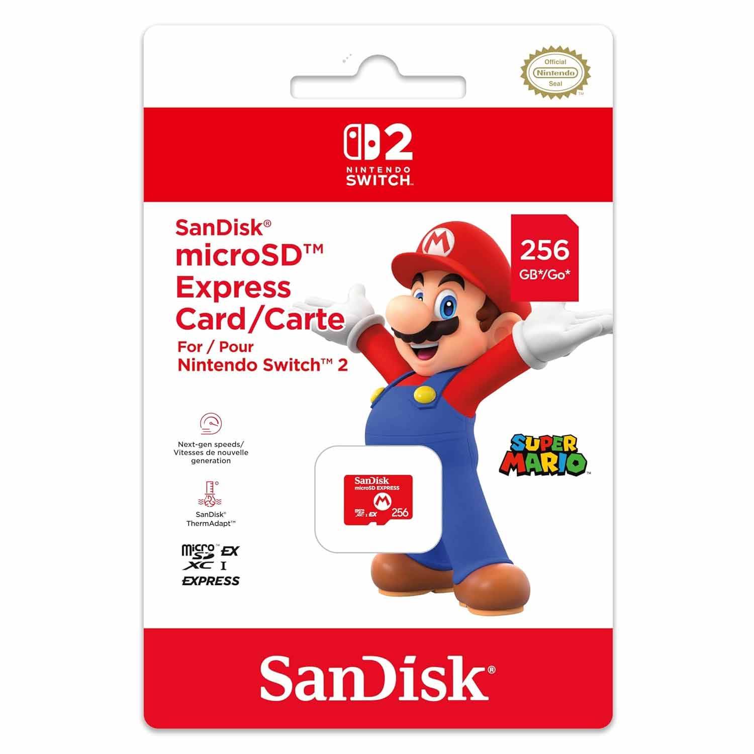 Nintendo SanDisk microSD Express Card Switch 2