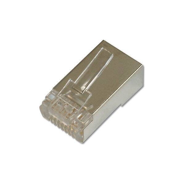 DIGITUS RJ45 Stecker für Rundkabel, Kat. 6, geschirmt