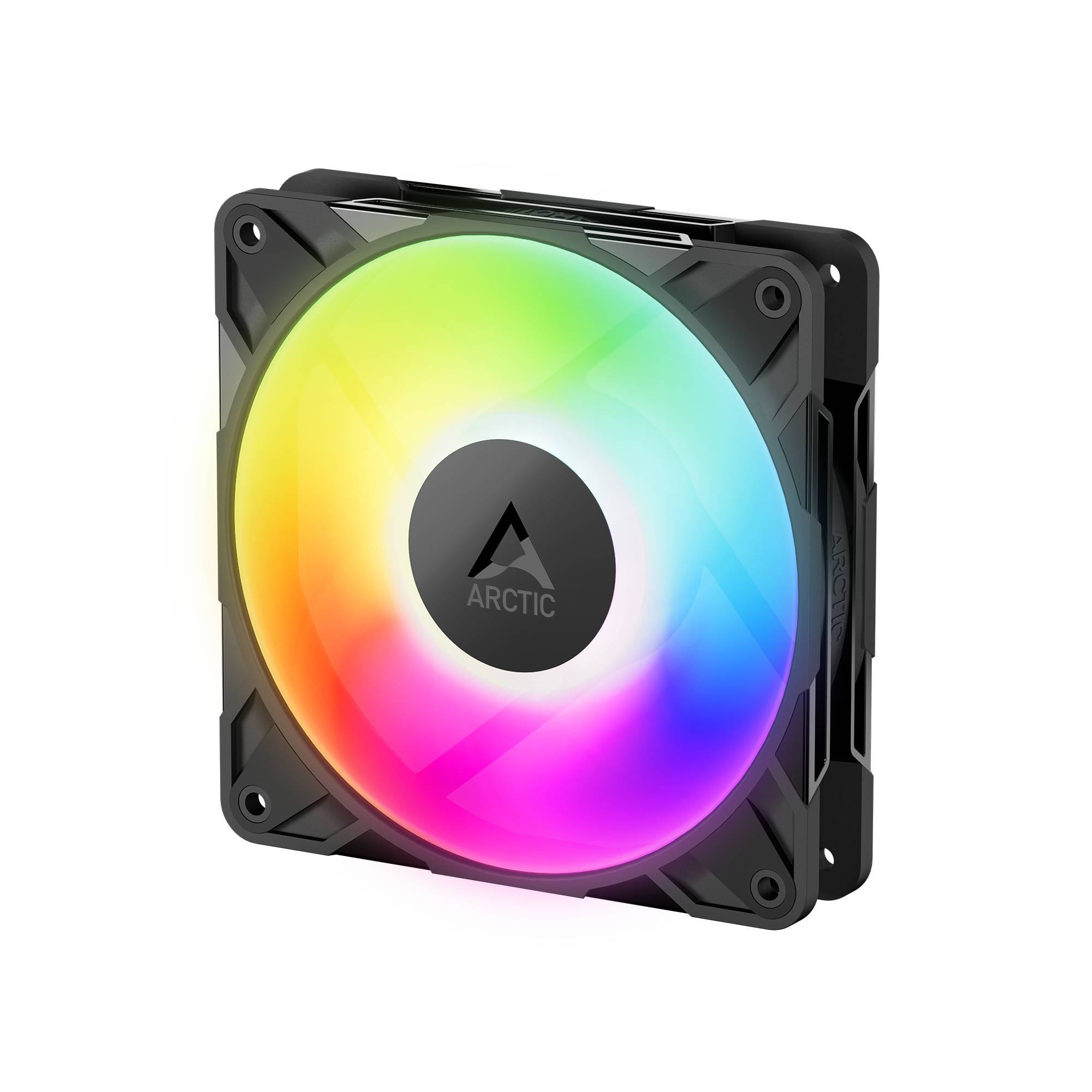 ARGB-PC-Gehäuselüfter mit regenbogenbeleuchten Blättern und 