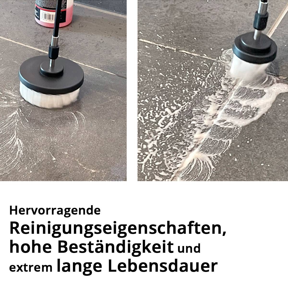 STAHLWERK Bürsten-Aufsatz 15er Set für Akkuschrauber und Bohrmaschinen