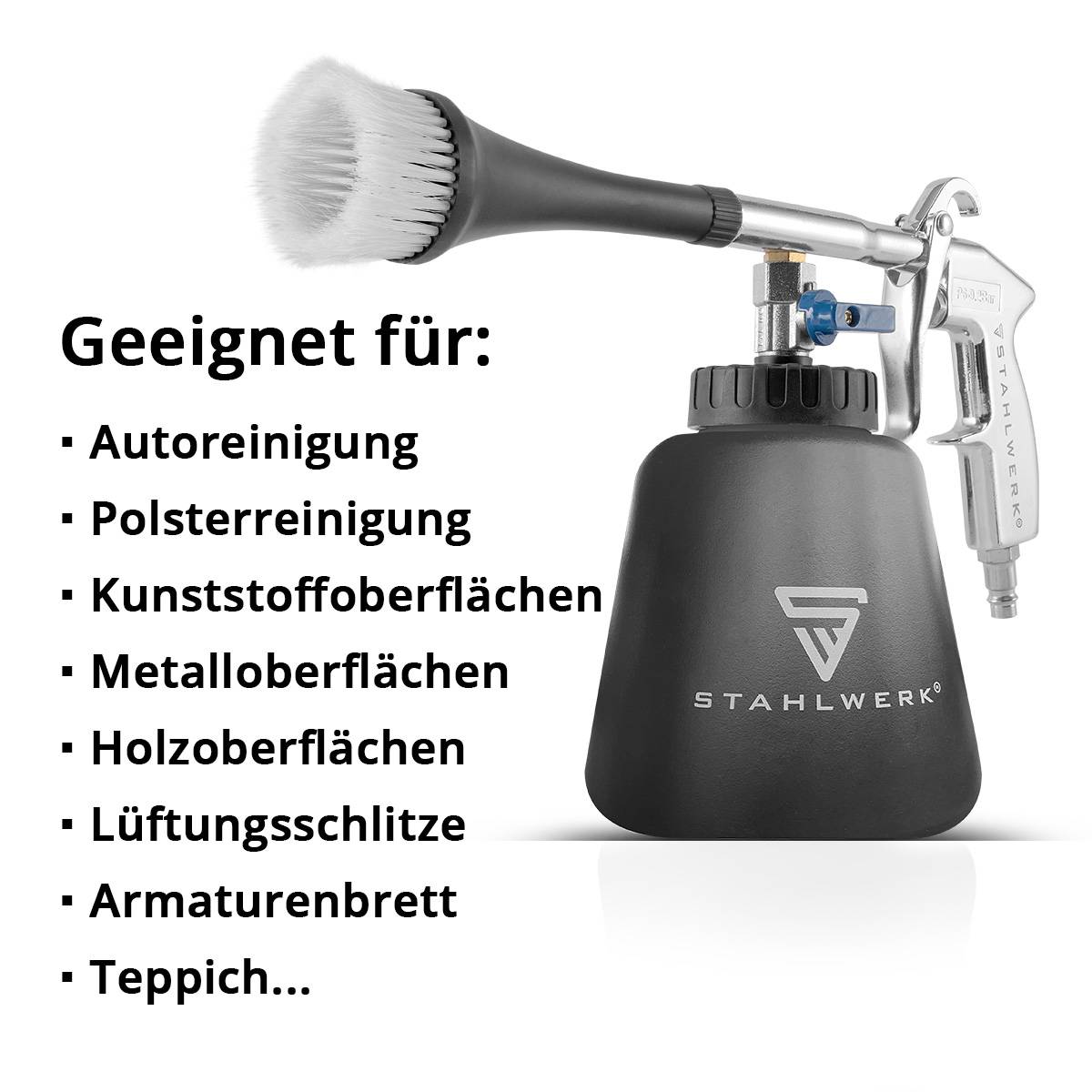 STAHLWERK Druckluft-Reinigungspistole RP-90 ST schwarz Zubehör Tornado-Effekt
