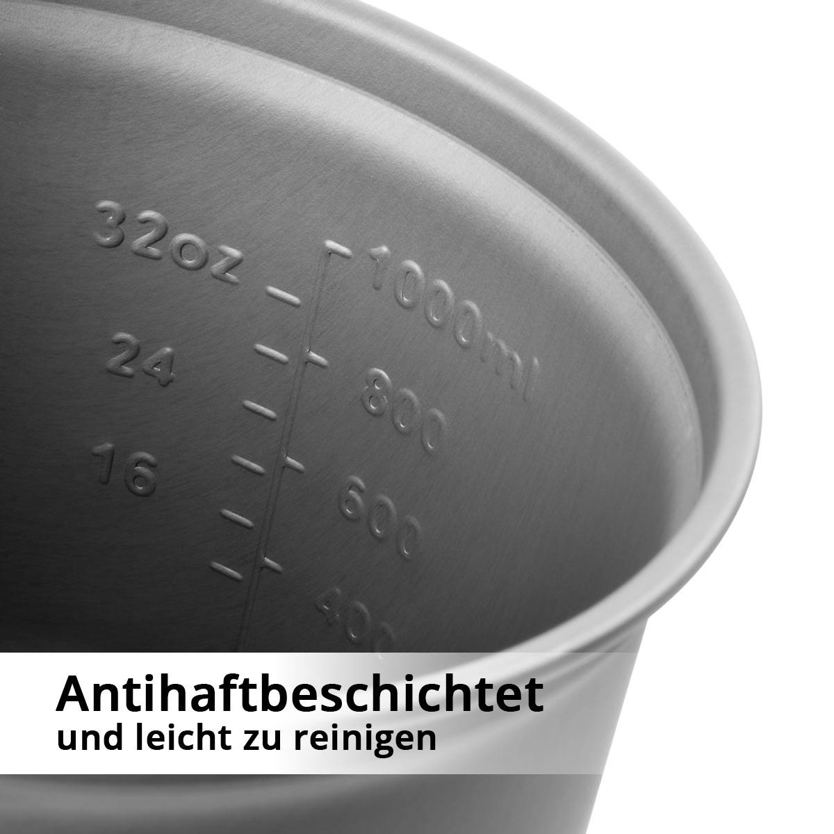 STAHLWERK Camping Kochtopf-Set 4-teilig aus Aluminium Outdoor Kochgeschirr Set