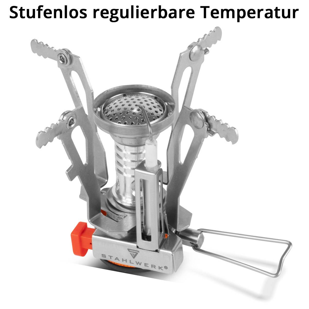 STAHLWERK Camping Kochgeschirr Alu Campinggeschirr Gaskocher Outdoor Set