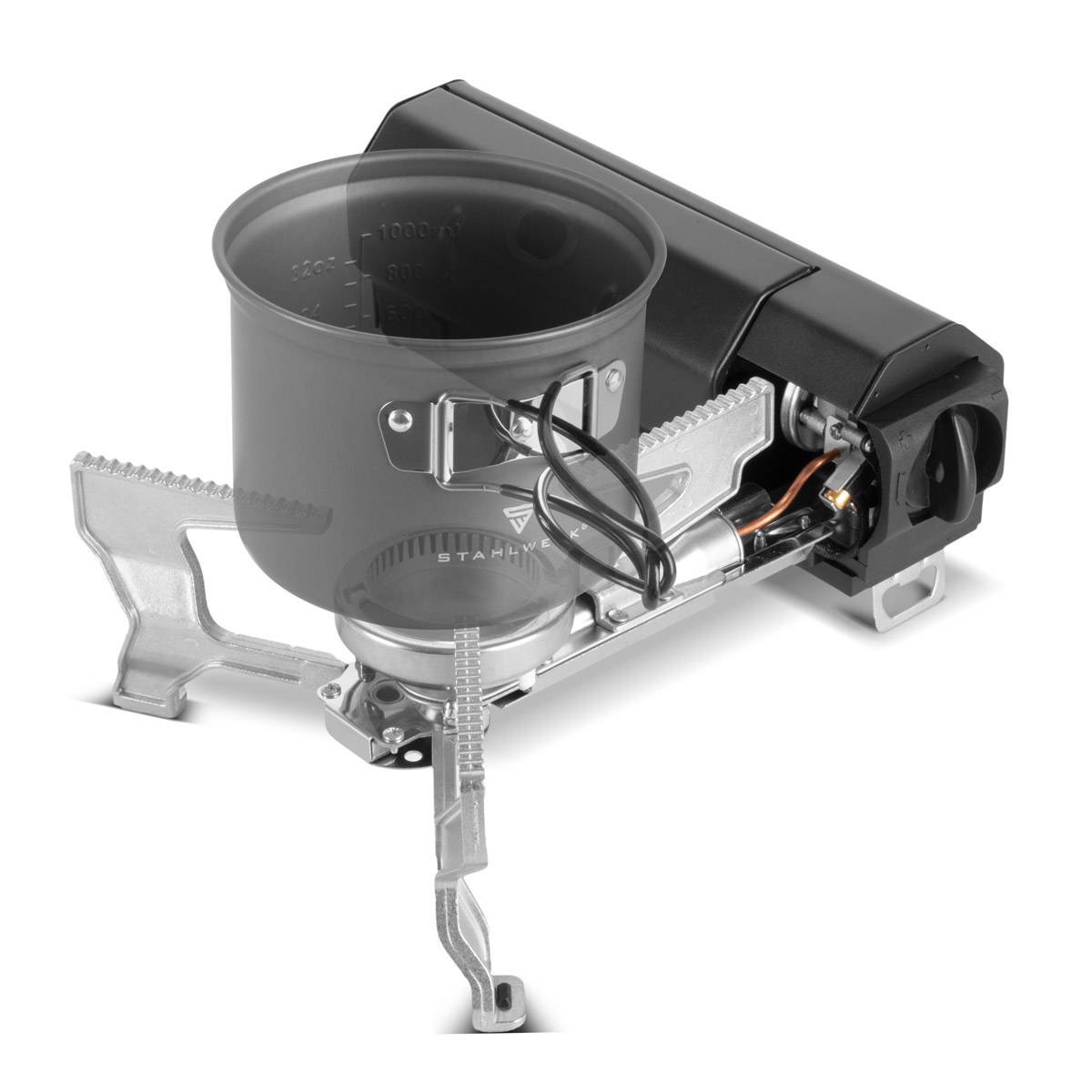 STAHLWERK Campingkocher faltbar, klappbarer Gaskocher Outdoor Butangas Kocher