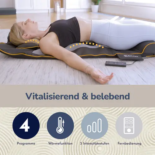 Belena Air Stretch - Massagematte mit Wärmefunktion - elektronische Full Body Massage Matte für Rücken, Schultern & Nacken - Massageauflage zur Mus Belena Air Stretch - Massagematte mit Wärmefunktion - elektronische Full Body Massage Matte für Rücken, Schultern & Nacken - Massageauflage zur Mus