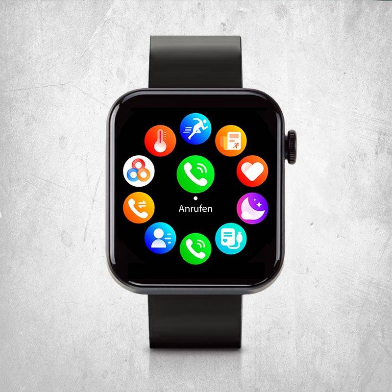 Kendox LifeTracker - Smartwatch Damen & Herren - Fitnessuhr mit Telefonfunktion & Schrittzähler - Fitnesstracker mit Schlafanalyse