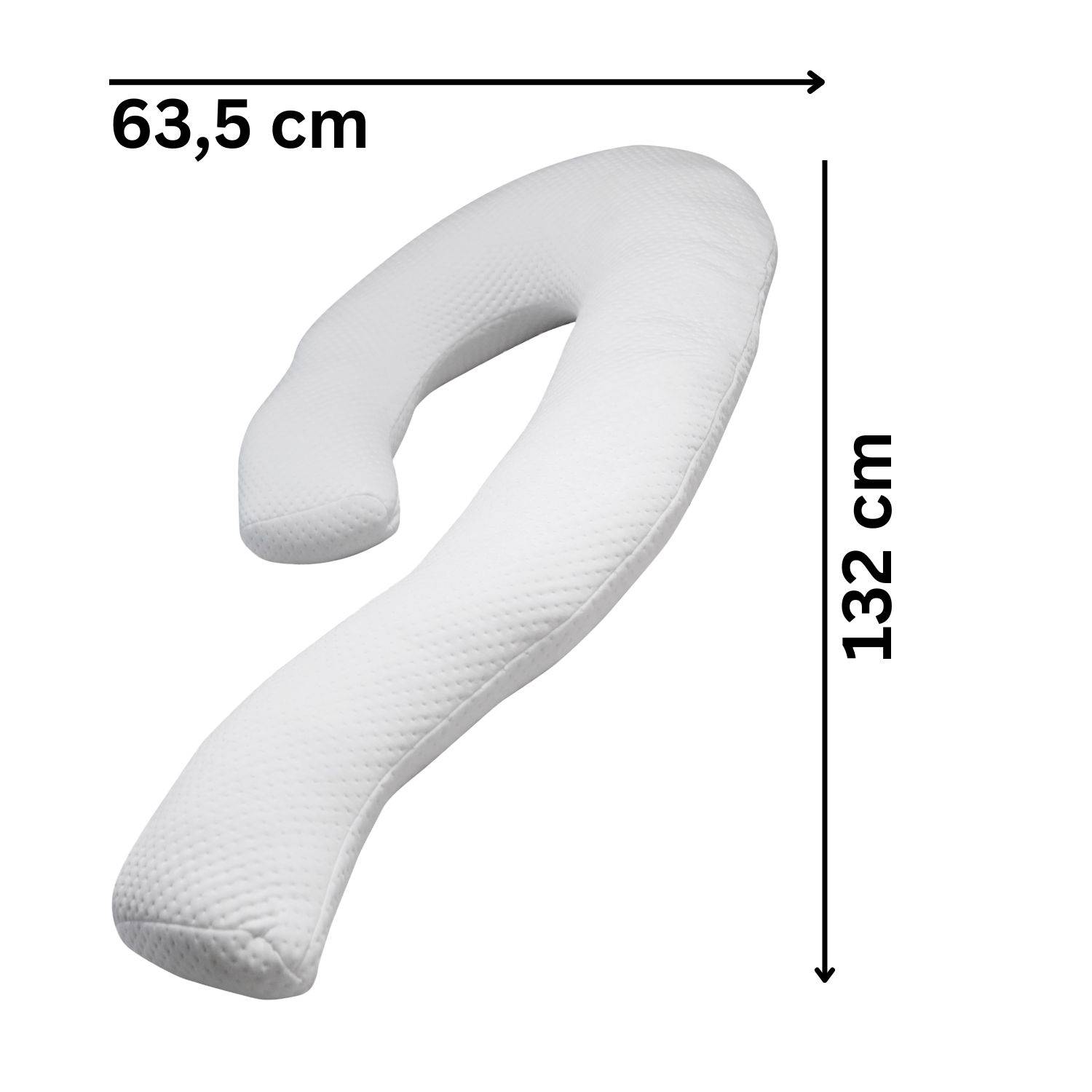 Dreamolino Swan - Seitenschläferkissen ergonomisch - 7in1 Körperkissen für besseren Schlafkomfort - Stillkissen & Schwangerschaftskissen - unterst