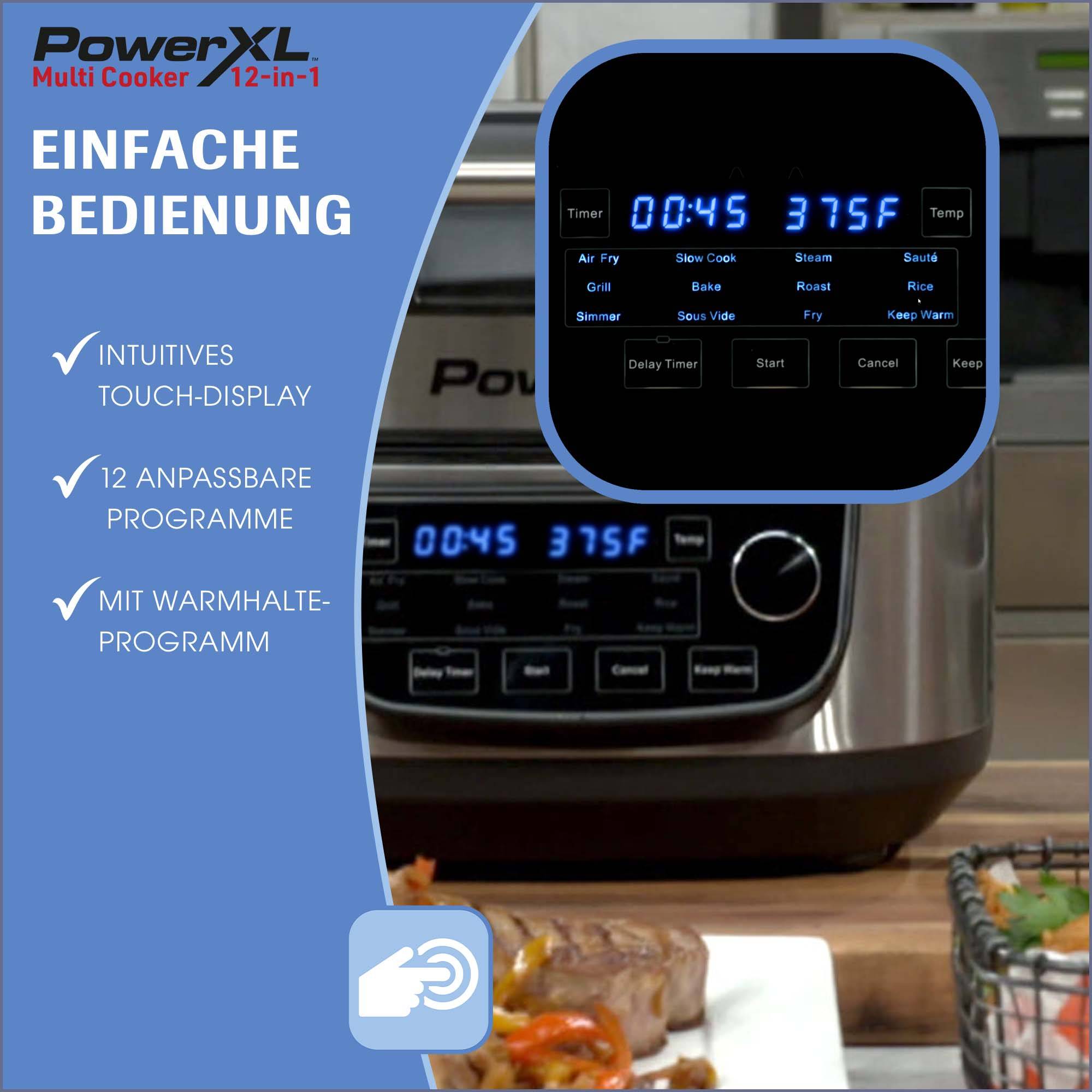 PowerXL MultiCooker - Ersatz-Innentopf mit Antihaft-Beschichtung für PowerXL MultiCooker 12-in-1 - ideal als Ersatztopf zum Kochen & Aufbewahren