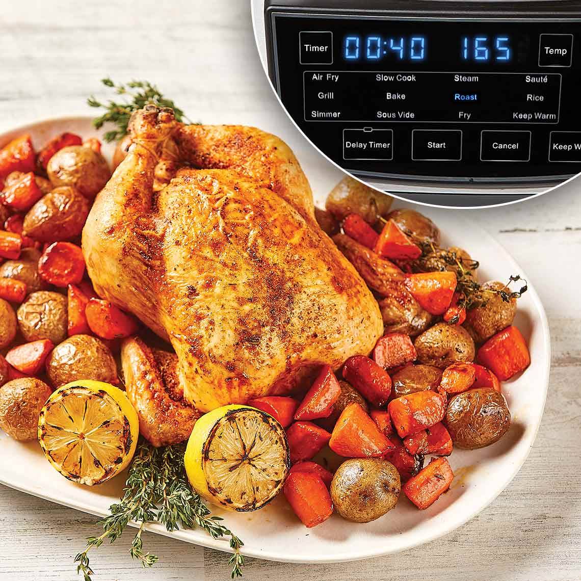 PowerXL MultiCooker - Zubehör Set Ersatz-Innentopf, Frittierkorb & Grillplatte für Multi Kocher - Zubehör für Power XL Multi Cooker 12-in-1 - Orig