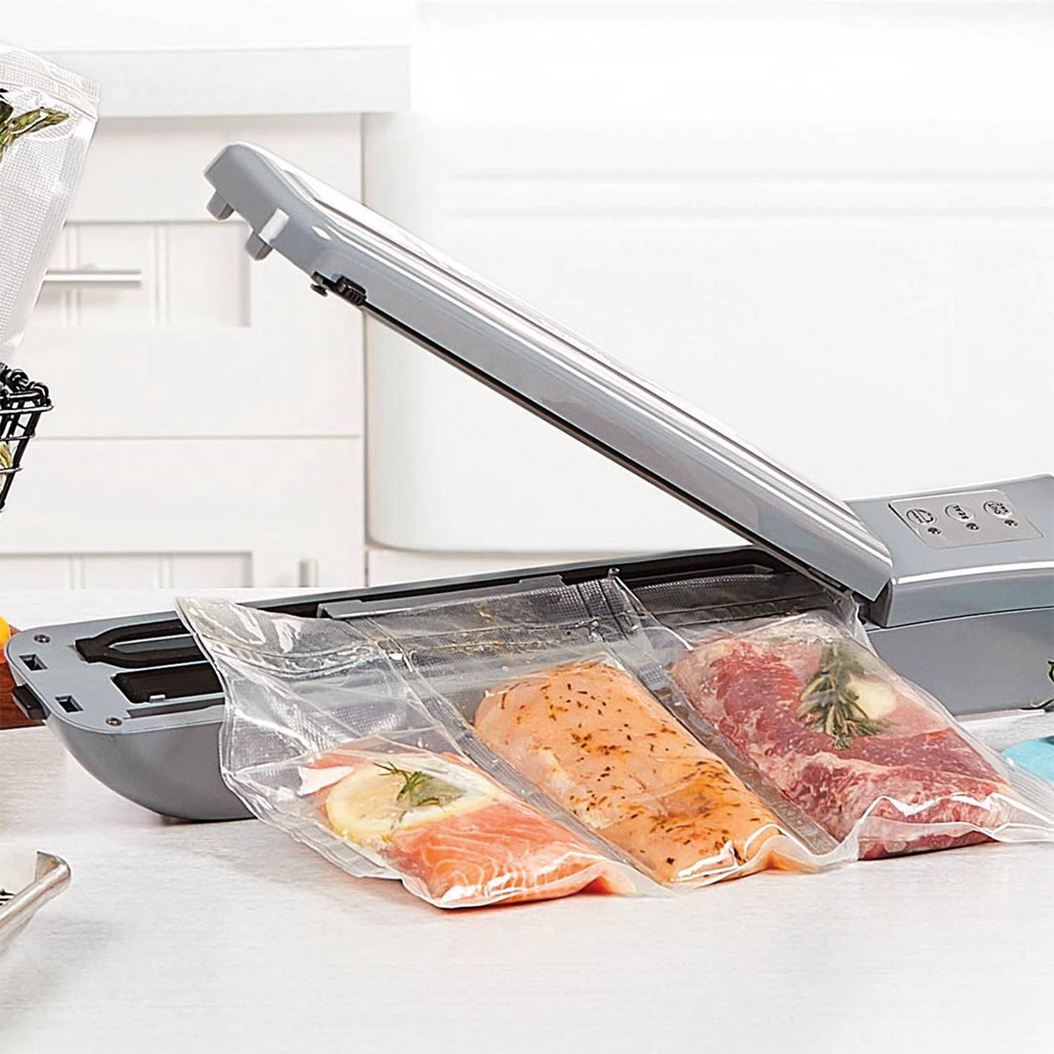 PowerXL Duo NutriSealer Vakuumfolien-Rolle 2er Set - Folienrolle - 600x28cm - kochfeste Sous Vide Folien - Einschweißfolien für PowerXL Duo NutriSea