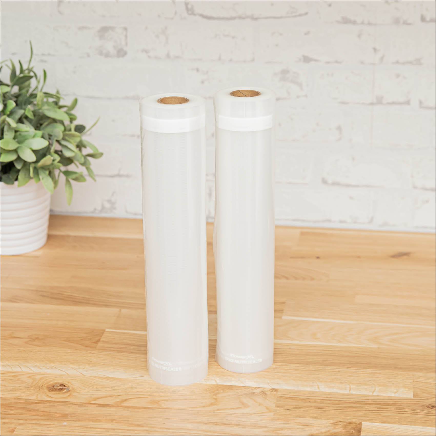 PowerXL Duo NutriSealer Vakuumfolien-Rolle 2er Set - Folienrolle - 600x28cm - kochfeste Sous Vide Folien - Einschweißfolien für PowerXL Duo NutriSea