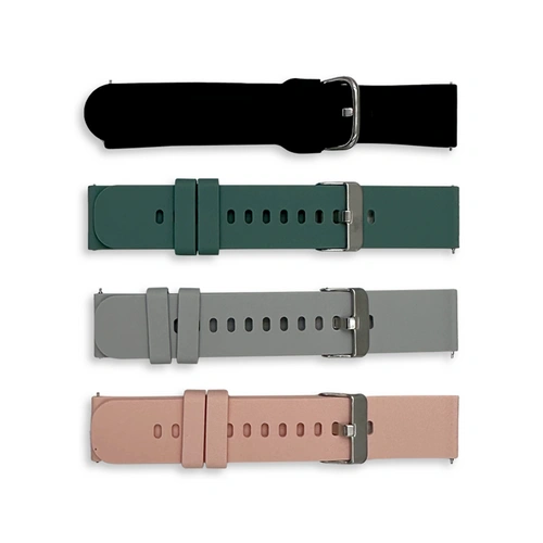 Kendox LifeTracker Ersatzarmbänder 4er-Set – Austauschbare Silikonarmbänder in Grau, Rosa, Grün & Schwarz – Zubehör für Kendox LifeTracker Sm Kendox LifeTracker Ersatzarmbänder 4er-Set – Austauschbare Silikonarmbänder in Grau, Rosa, Grün & Schwarz – Zubehör für Kendox LifeTracker Sm