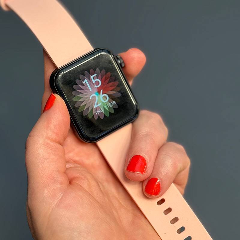 Kendox LifeTracker Ersatzarmbänder 4er-Set – Austauschbare Silikonarmbänder in Grau, Rosa, Grün & Schwarz – Zubehör für Kendox LifeTracker Sm