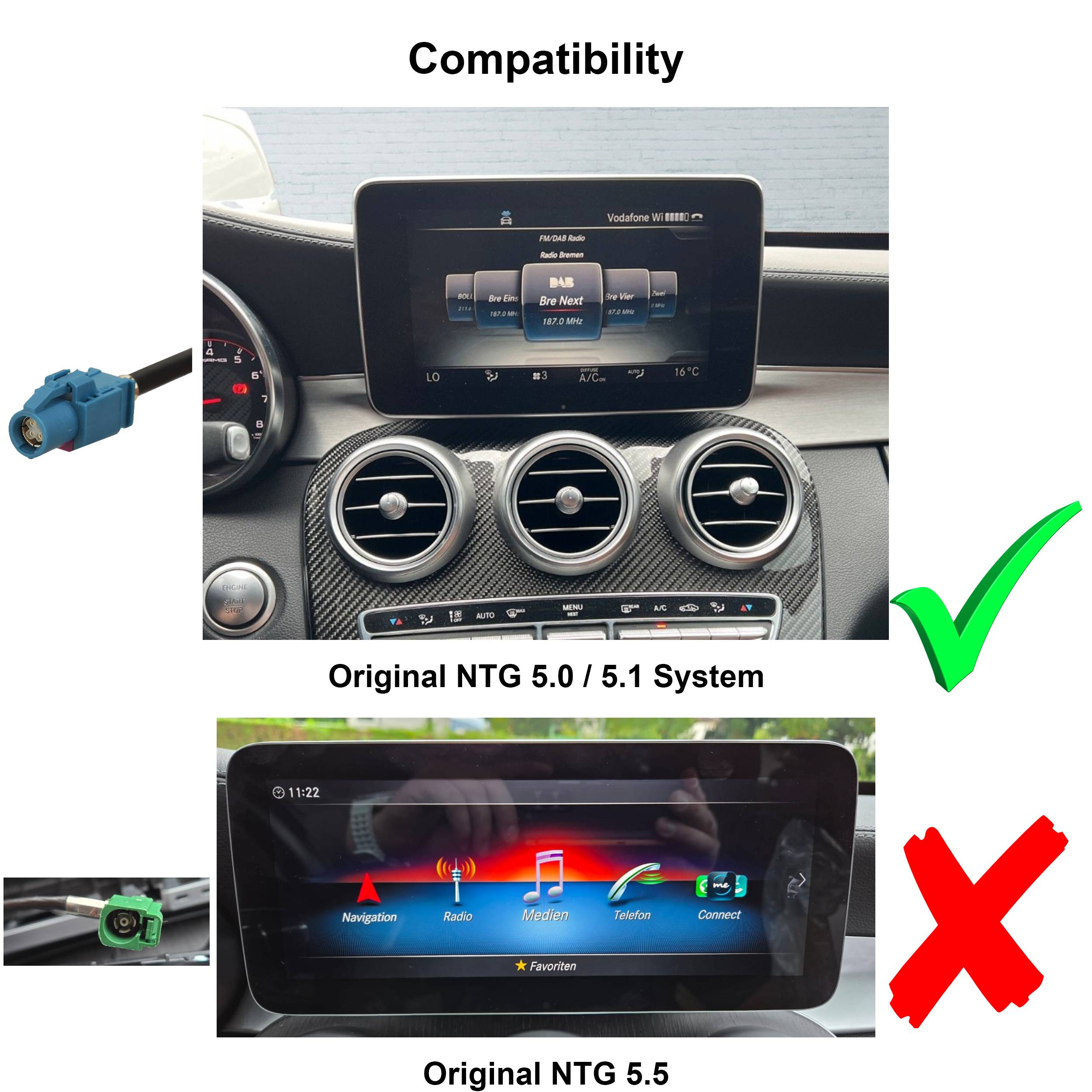 Für Mercedes V Klasse W447 NTG5x 12" Touchscreen Android GPS Navi Carplay