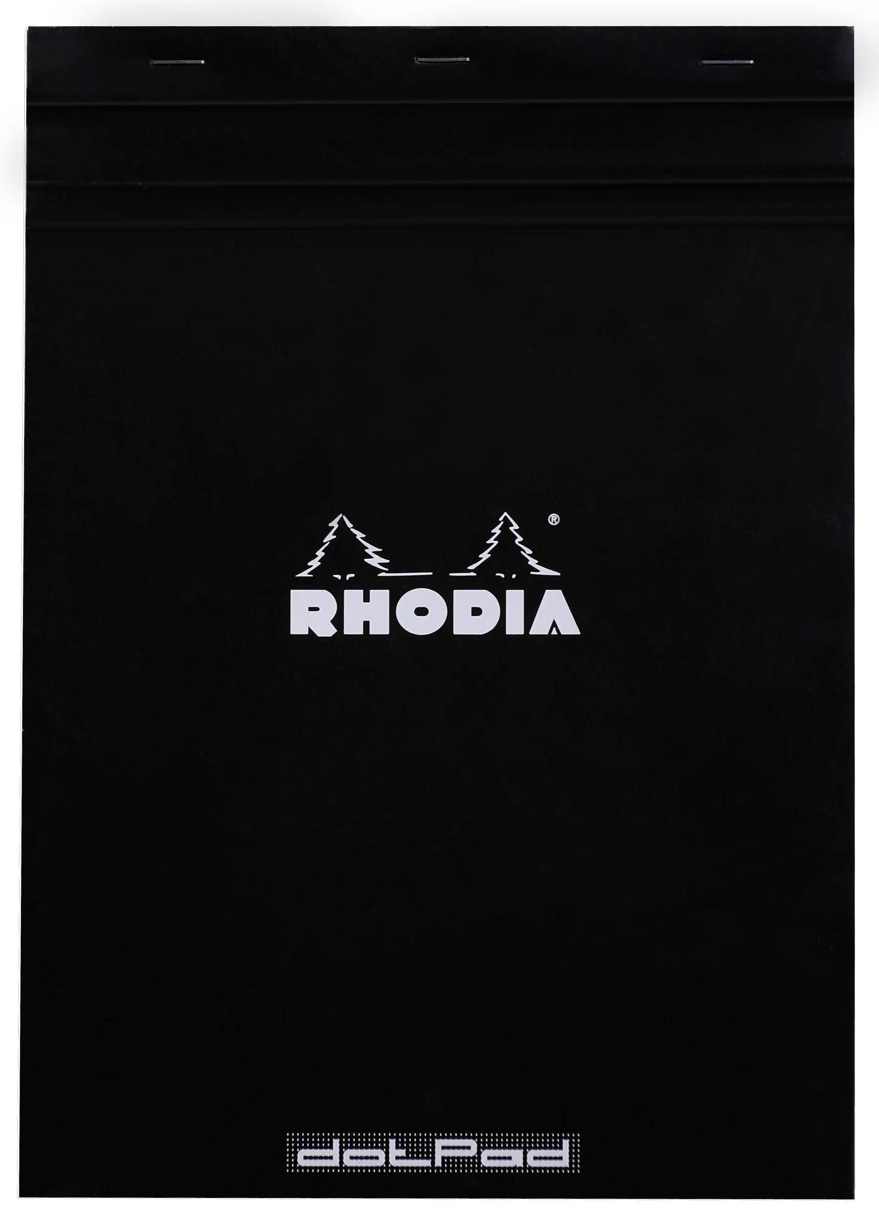 Rhodia 5x dotPad gehefter Block No.18 A4, 80 Bl dot/punktkariert Schwarz 18559C