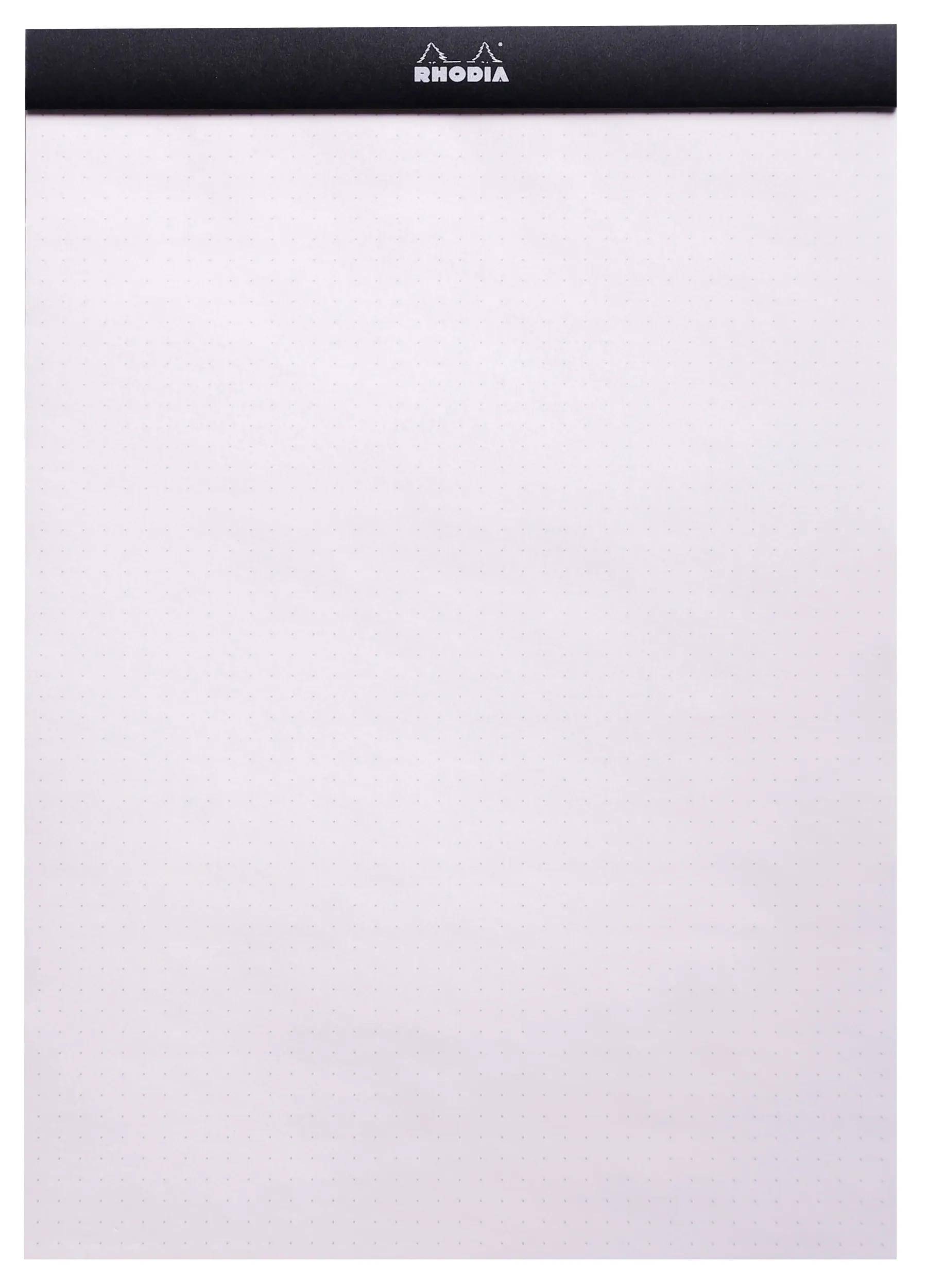 Rhodia 5x dotPad gehefter Block No.18 A4, 80 Bl dot/punktkariert Schwarz 18559C
