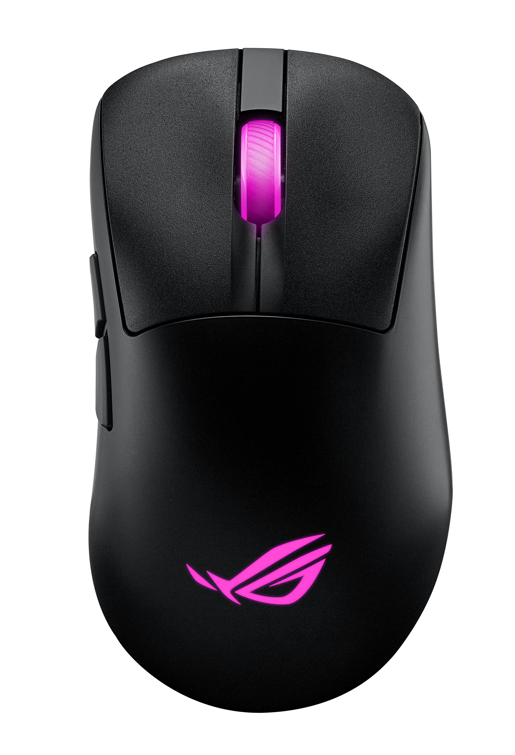 ASUS ROG Keris II Origin BLK, rechts, Optisch, RF Wireless + Bluetooth + USB Type-A, 42000 DPI, Schwarz