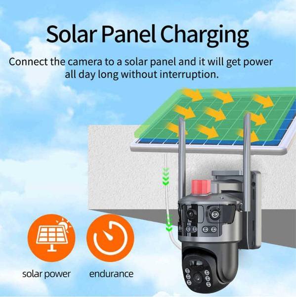 TECHNAXX Dual Kamera Outdoor TX-329, 4G, mit Solarmodul