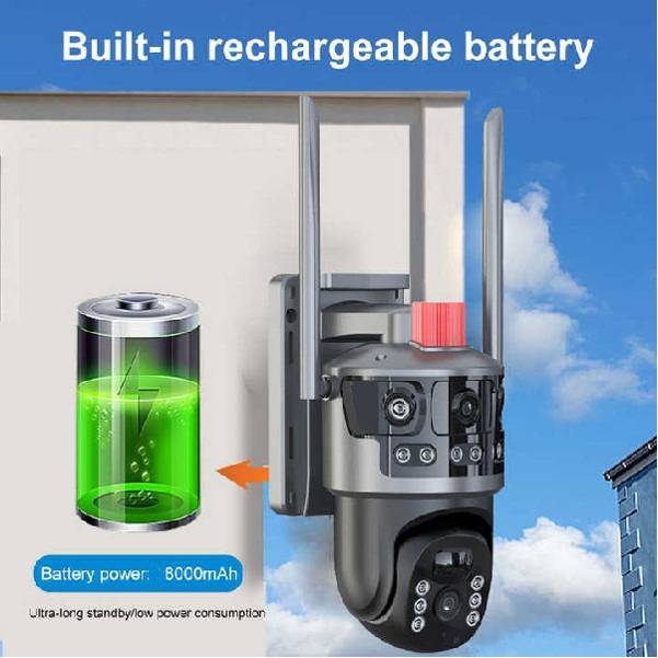 TECHNAXX Dual Kamera Outdoor TX-329, 4G, mit Solarmodul