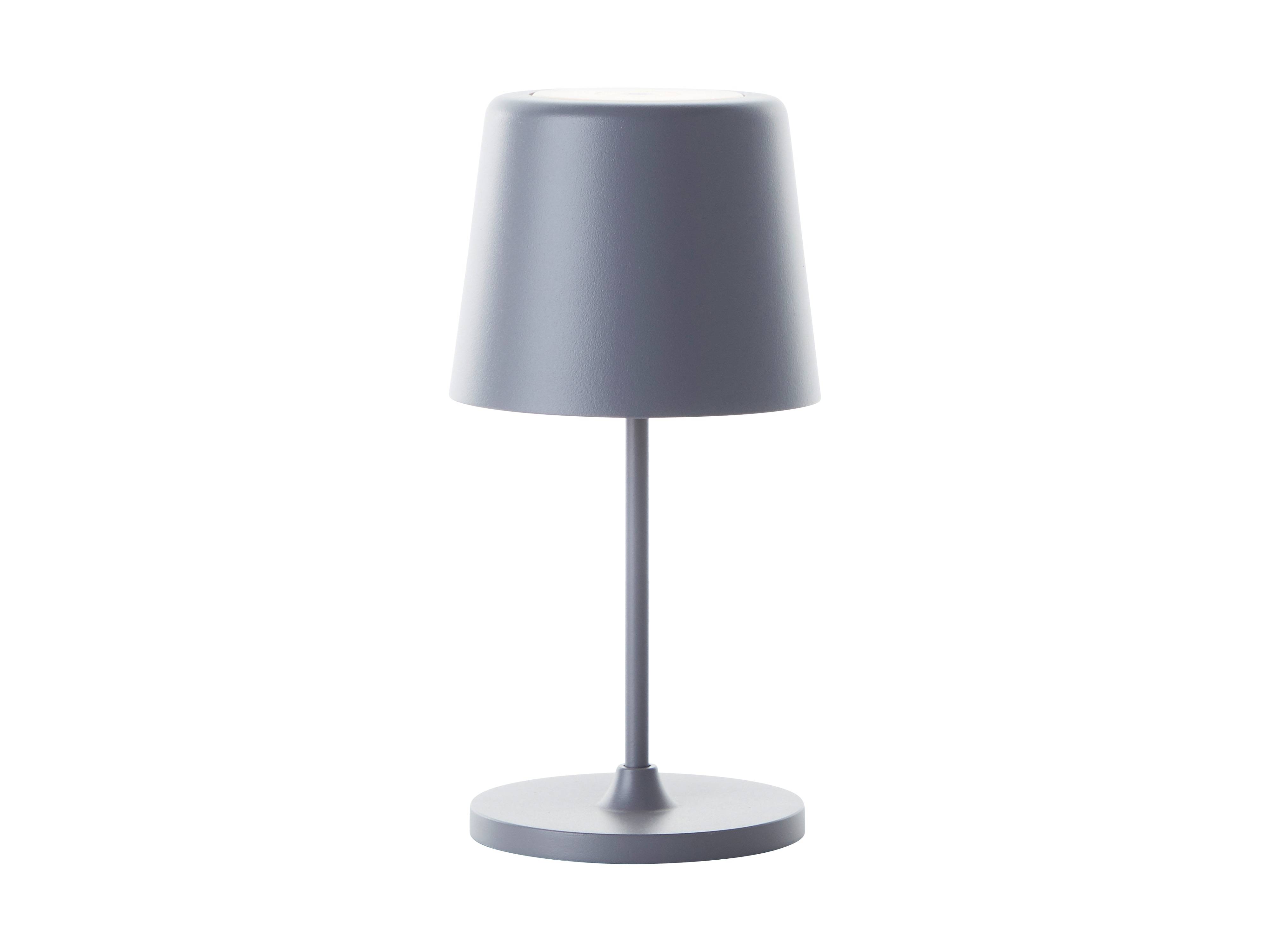 BRILLIANT LED-Akku-Tischleuchte Kaami, 2 W, 310 lm, 3000 K, grau, 2er Set