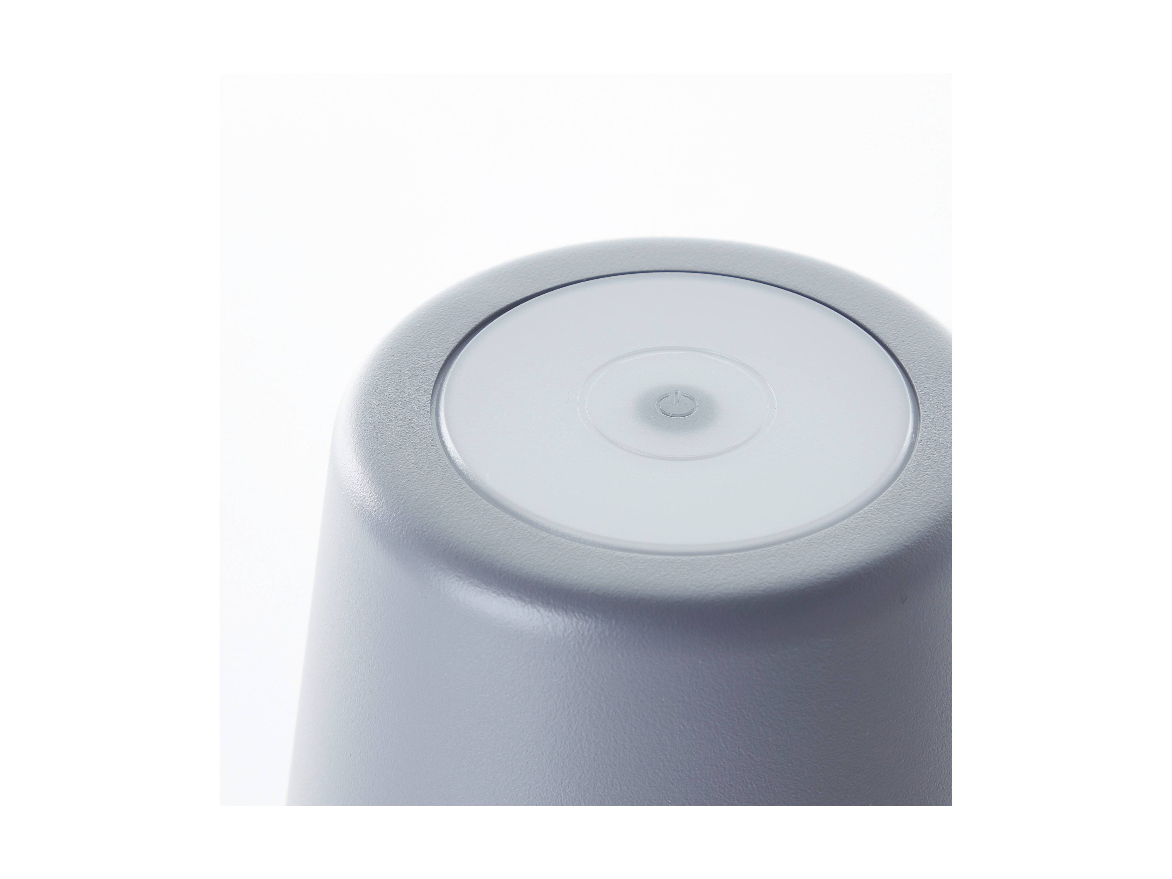BRILLIANT LED-Akku-Tischleuchte Kaami, 2 W, 310 lm, 3000 K, grau, 2er Set