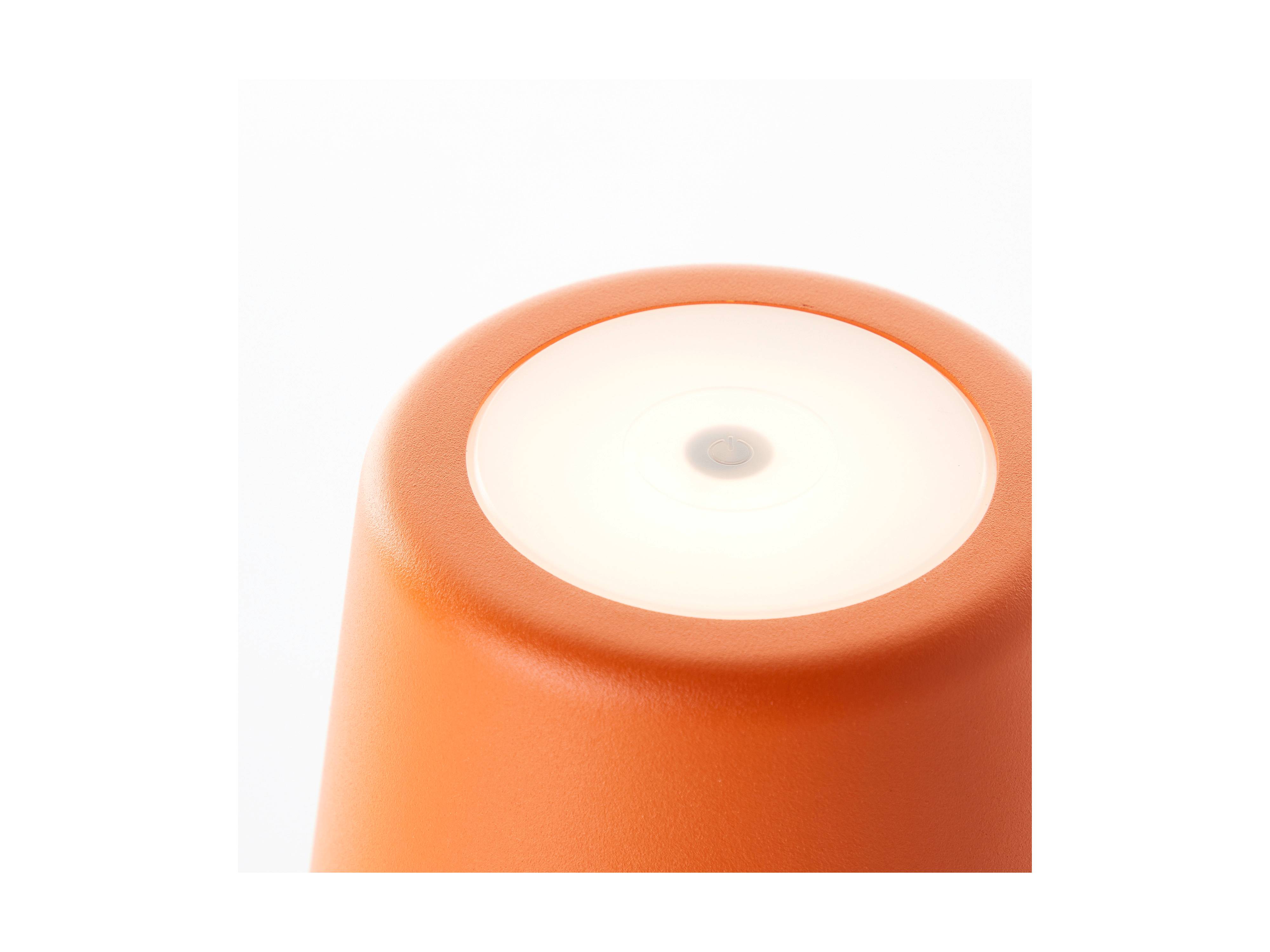 BRILLIANT LED-Akku-Tischleuchte Kaami, 2 W, 310 lm, 3000 K, orange, 2er Set