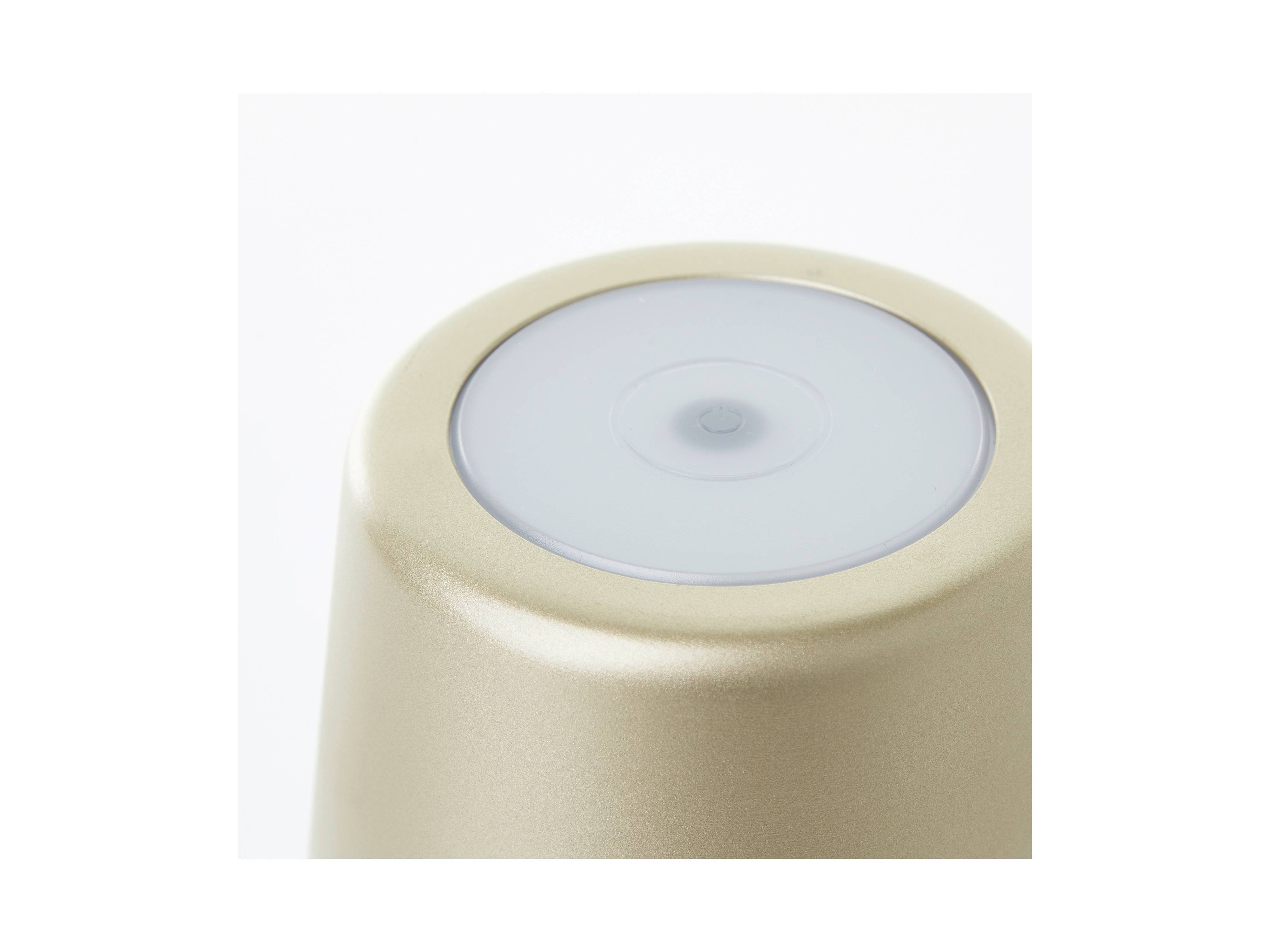 BRILLIANT LED-Akku-Tischleuchte Kaami, 2 W, 310 lm, 3000 K, gold, 2er Set