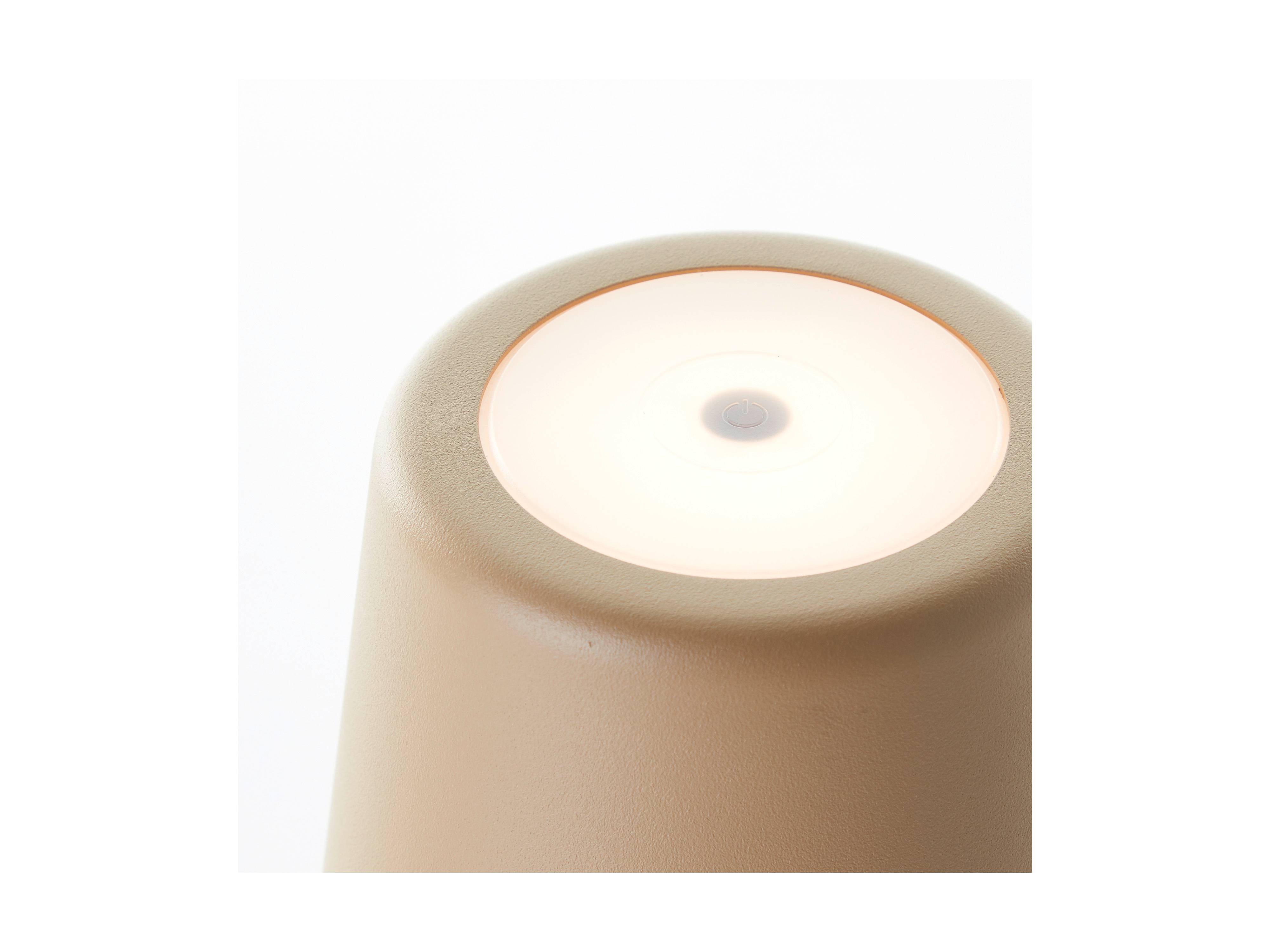 BRILLIANT LED-Akku-Tischleuchte Kaami, 2 W, 310 lm, 3000 K, cappuccino, 2er Set