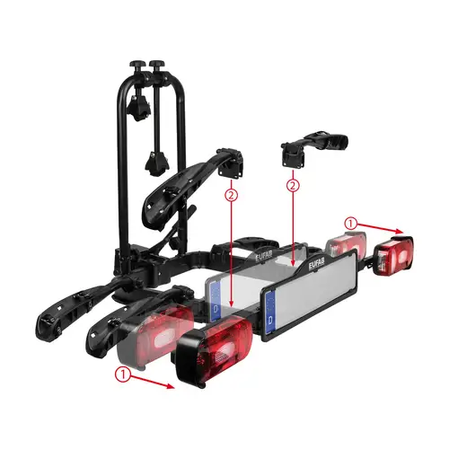 EUFAB Erweiterung für 3. Fahrrad, 11583, für Fahrradträger CROW PLUS EUFAB Erweiterung für 3. Fahrrad, 11583, für Fahrradträger CROW PLUS