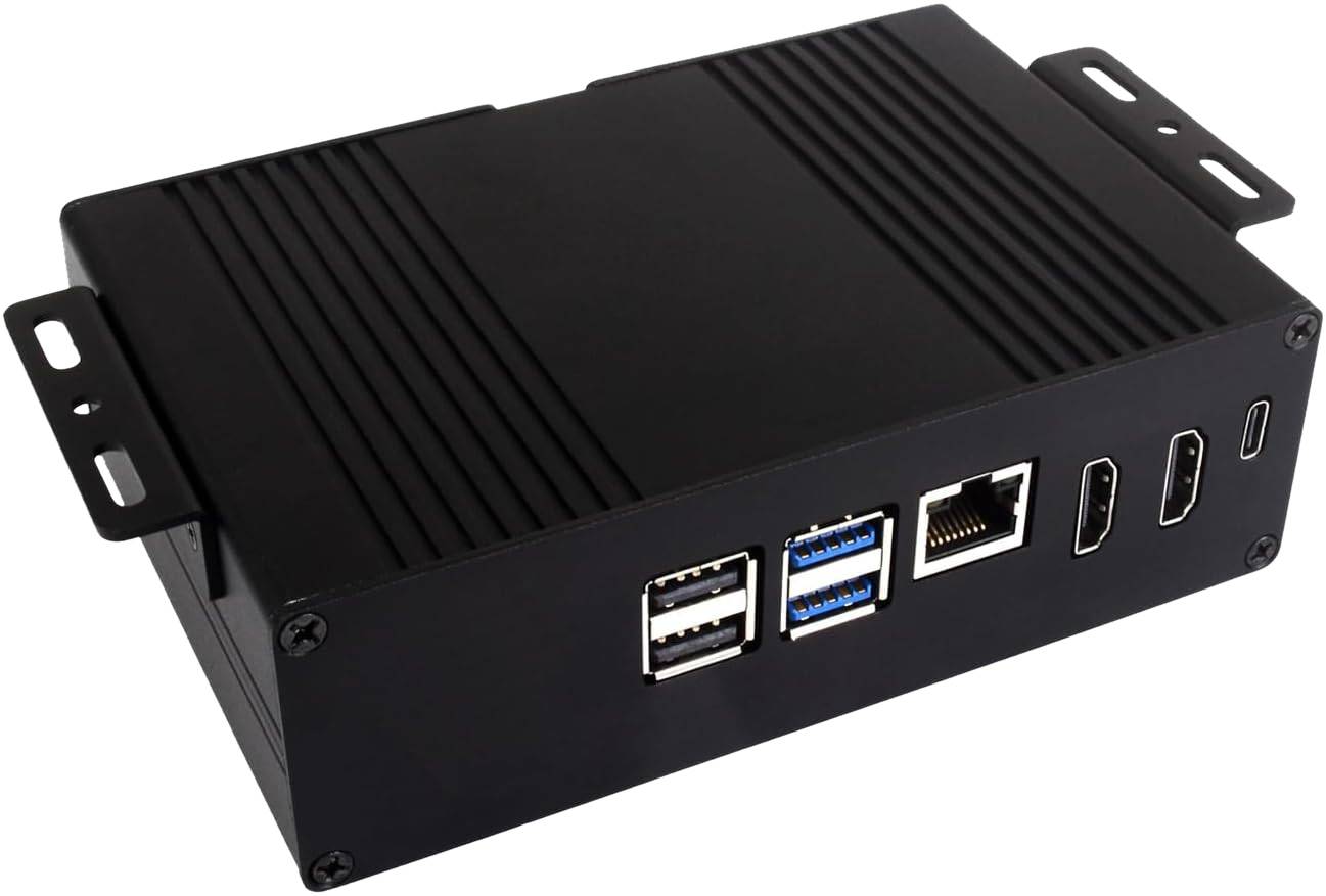 WAVESHARE Aluminium-Mehrzweckgehäuse für Raspberry Pi 5, WV27833