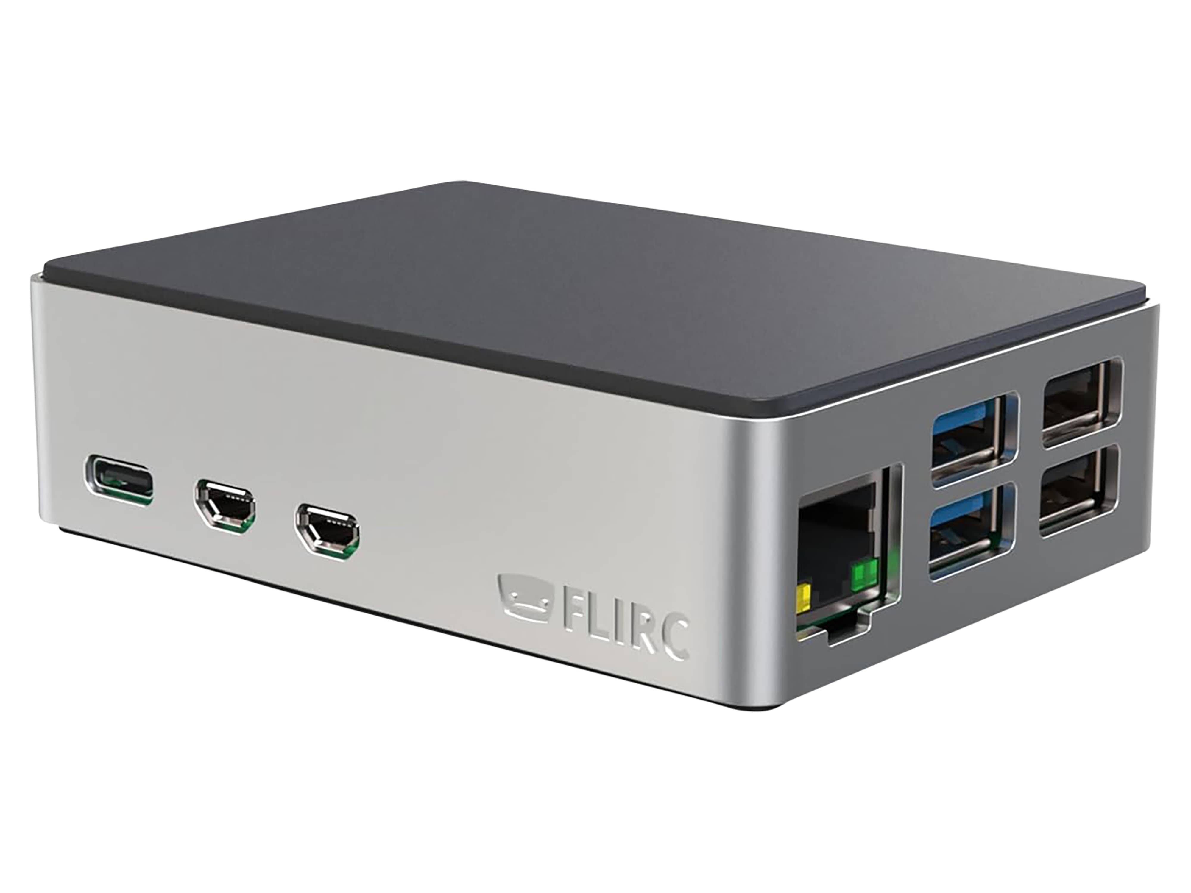 FLIRC Gehäuse für Raspberry Pi 5, Alu, schwarz/silber FLIRCPI5