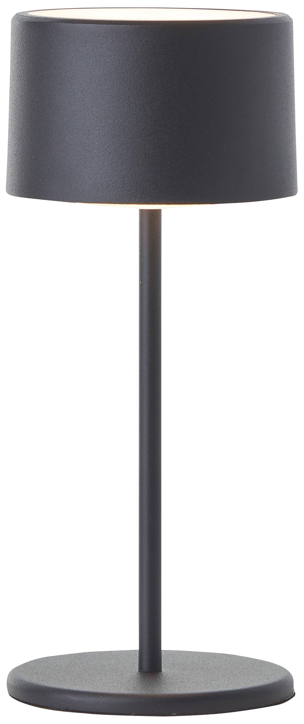 BRILLIANT LED-Akku-Tischleuchte Helio, 2 W, 210 lm, 3000 K, IP20, Metall, schwarz